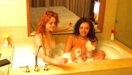 Double Bubble JOI Preview with MissMolly & NikkiEliot - Bisexual Girls