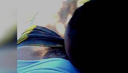 45_Ebony latina young girl suckin older boss BWC outdoor inpublic caught by fisherman