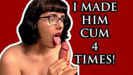 QUADRUPLE CUM BLOWJOB!!!!