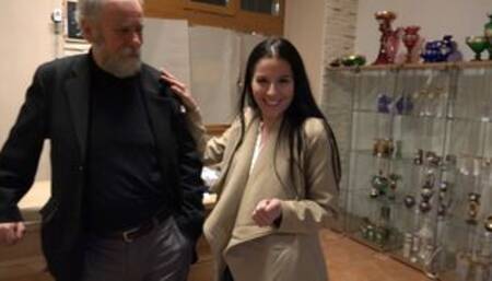 Twins fuck an elderly man