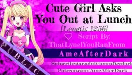 Cute girl asks you out at lunch [School Mates to Lovers] [Erotic Audio]