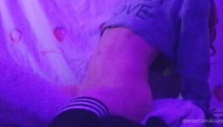 Amateur hot skinny brunette Has Multiple Orgasm Rubbing Her Pussy On The Pillow humping pillow