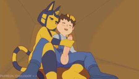 Animal Crossing Ankha x Villager - CHELODOY (extended)