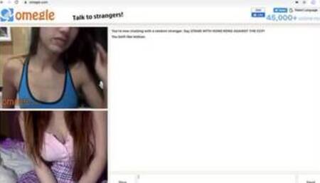 2 Sexy Lesbians On Omegle Live Made My Girlfriend Cum Random Girl