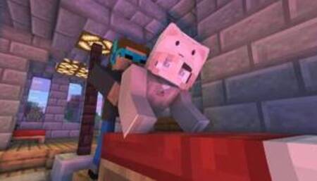 Porn in Minecraft sex in Olivia's Apartment