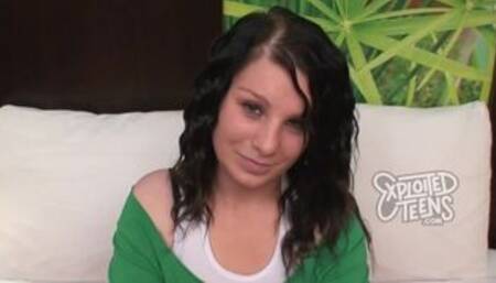 Petite teen stars in her debut amateur video