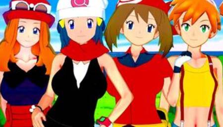 POKEMON TRAINERS HENTAI COMPILATION #1 (Misty, May, Dawn, Serena)