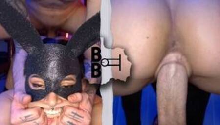 Conejita Sumisa Adicta al Anal Creampie - Meg vicious x Neptune