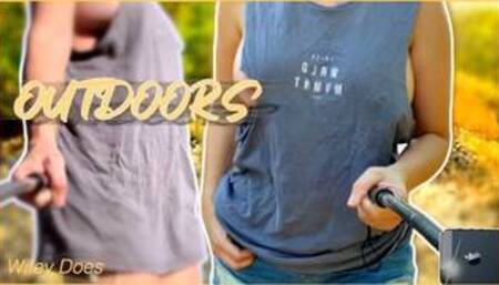 Wifey Public Side Boob Park Flash Dare