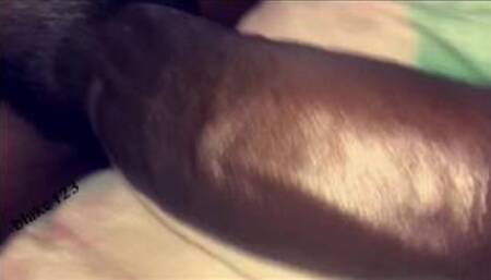 Massive black cock giving bed strokes and cumming hard back to back