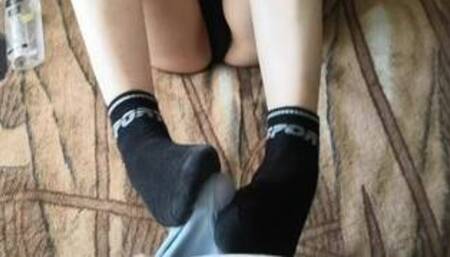 Hot Sockjob Foot Fetish homemade