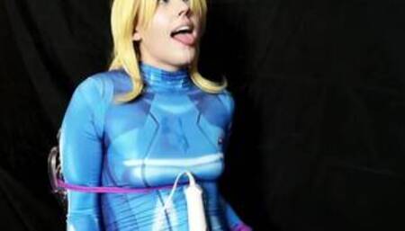Cocky Samus Turned Ahegao Piss Slut