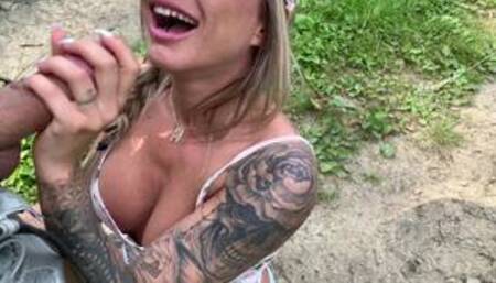 Fuck me every where you want! Michaela Isizzu fuck in nature!!!!