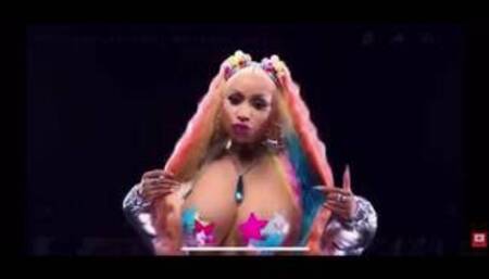 Nicki minaj jiggling her big ass titts