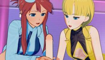 Pokemon - Elesa and Skyla Both Get Their Pussies Filled
