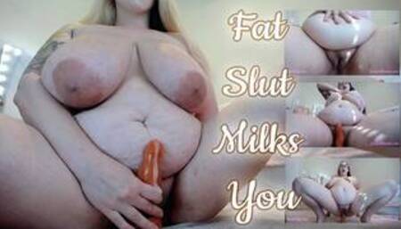 Fat Slut Milks Your Cock