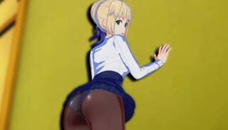 Fate - Saber 3D Hentai