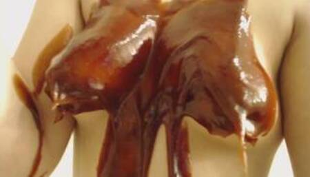 BBQ Sauce on Titties : Food Porn