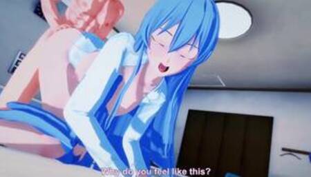 Akame ga: Esdeath Seduces Tatsumi (3D Hentai)