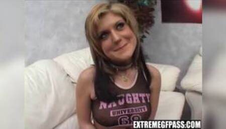 Piece of shit whore gets banged