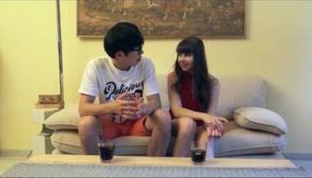 AMWF Luna Rival French Woman Hot Babe Spain Traveler Petite Small Tits Sex Korean Man