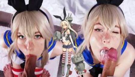 Shimakaze Enjoys a Lewd Inspection by the Admiral ❤ MollyRedWolf