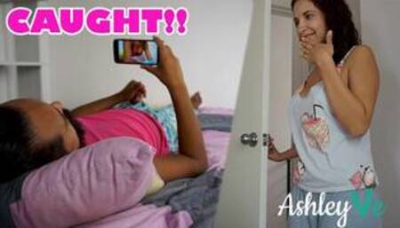 Babysitter Caught him Masturbating - Ashley Ve