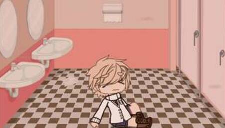 Gacha club I get fucked by bully in the school bathroom  part 1 (gay sex)