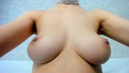 Her special titless big boobs shaking around