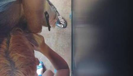Sucking Dick in back of Sporting Good Store