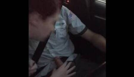 Coworker Gave me a Ride Home in his Audi so I Gobbled his Cock the whole Ride Deepthroat Road Head