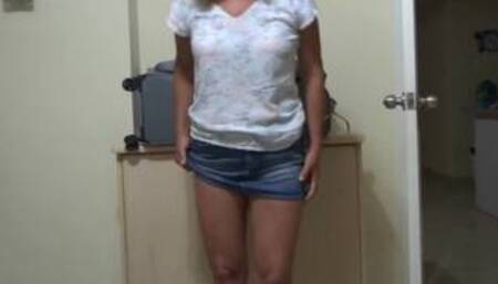 My Latina Wife's Hairy Sister Shows off and Asks me to Masturbate while she is Filming Her, Latina w