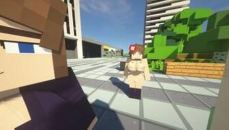 minecraft Jenny | pier city Tour the city and try to get naked
