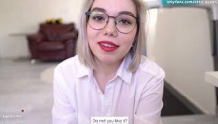 Student fucked a teacher on the table - 4K POV