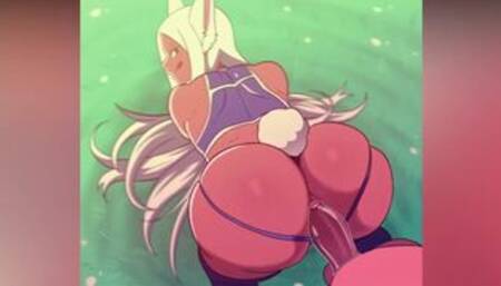 BOKU NO HERO - MIRUKO FUCKS A COCK