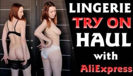 SPICY LINGERIE TRY ON HAUL with ALIEXPRESS NUDE VERSION