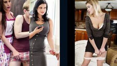Family Strokes -Perfect Assed Blonde Babe Gets Sexual Lesson