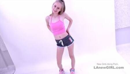 Skinny Cute Babe gets tight pussy fucked