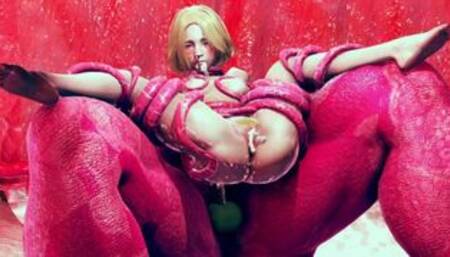 beauty mingles with goblins in a slimy den.