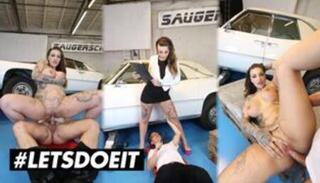 Wild Vicky Got Horny For Car Mechanic So She Rides His Cock