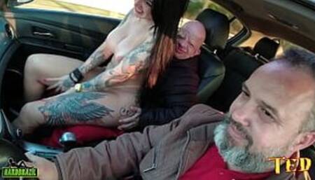 Bruno Different gets in the ride and has a surprise with the most desired porn star Elisa Sanches