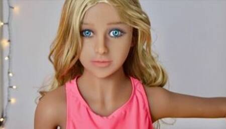 First penetration of petite 18yo innocent tiny teen sexdoll pussy