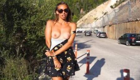 Hot Girl Flashing Her Pussy And Ass In Public - Compilation