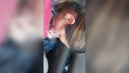 Asian Bitch Public Blowjob In Car