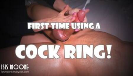 First time with a COCK RING - Best cock massage ever from amateur stepsister - Isis Moone