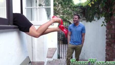 Bombshell MILF Crystal Rush double teamed by hung stepsons