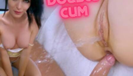 AGAIN?! Sex with Step Sister for Keeping Her SECRET - DOUBLE CUM and SHAKING SQUIRTING ORGASM