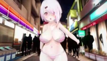 MMD R18 Koikatsu Yuika Shiina and Hiasobi KKVMD 3d hentai NSFW