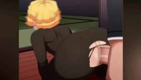 KIMETSU NO YAIBA - ZENITSU GETS FUCKED IN DOGGYSTYLE