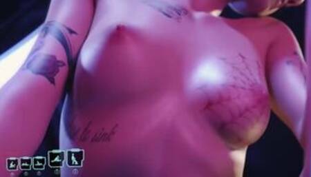 Cyberpunk 2077 Sex - Porno Reverse CowGirl Judy Alvarez - XMod GamePlay